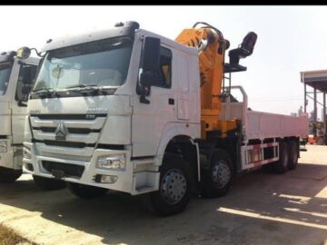 SINOTRUK-HOWO 12 Wheeler 14ton 2017 Telescopic Straight Boom Cargo Crane Truck with High Lifting Capacity